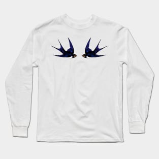 Twin Swallows Long Sleeve T-Shirt